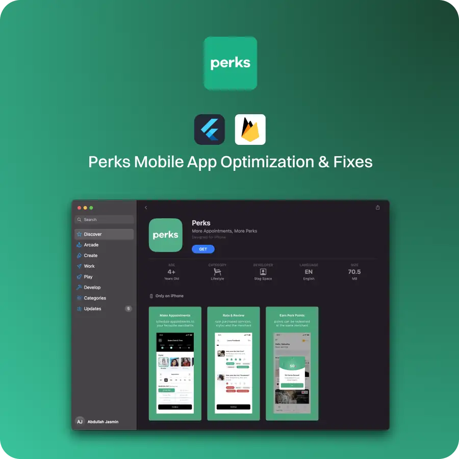Perks App Preview